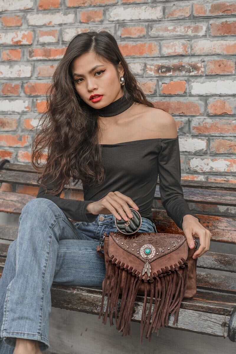 Celela Women PU Leather Shoulder Bag Crossbody Backpack Clutch bag Wallet Purse