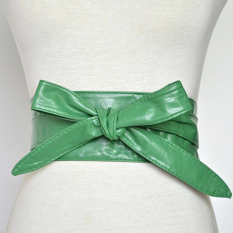 Women Corset Belt Ladies Wide Leather Waistbands Fashion Dress High Waist Wrap