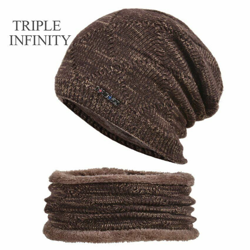 Winter Hat Beanies Knitted Warm Suit Skiing Cycling Beanie Soft Bonnet Baggy Cap