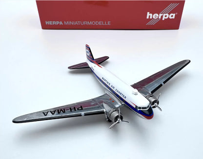 1:200 Herpa MATINS AIR CHARTER Douglas DC-3 Aircraft Diecast Airplane Model