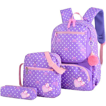 3Pcs Set School Bags Backpacks Kids Backpack Children Girls School bag