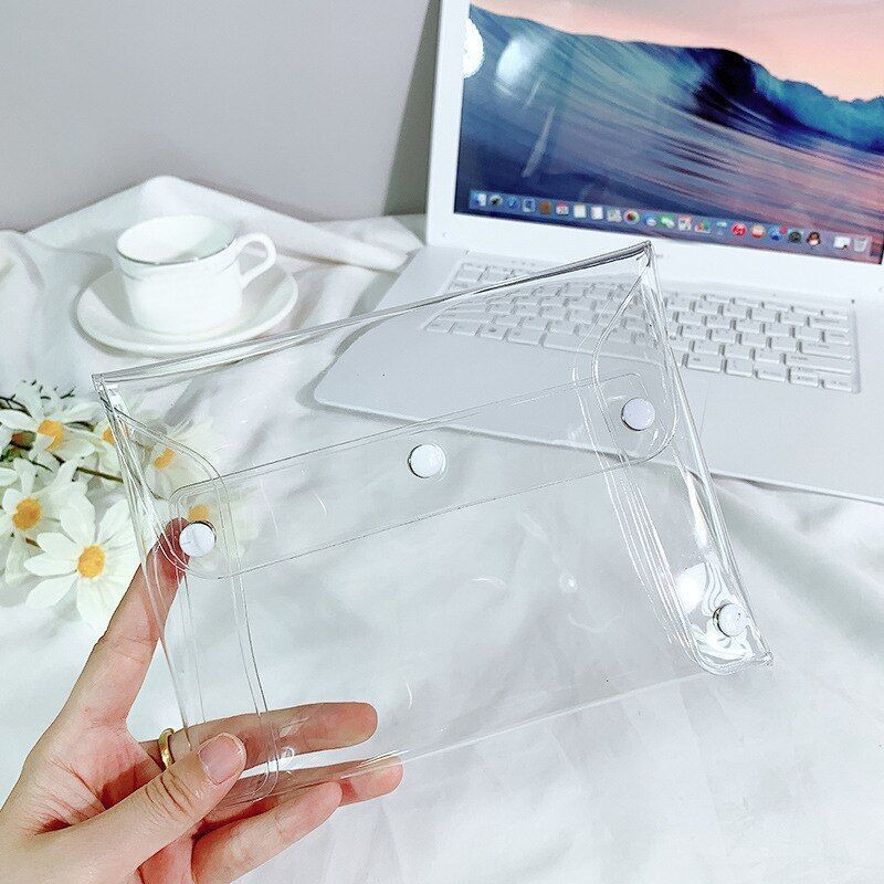 PVC Transparent Cosmetic Bag Makeup Storage Purse Organizer Wash Traveling Purse