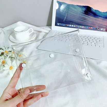 PVC Transparent Cosmetic Bag Makeup Storage Purse Organizer Wash Traveling Purse