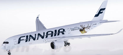 1:200 33CM JC Wings FINNAIR AIRBUS A350-900 Airplane Flap Down Diecast Model