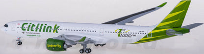 1:400 JC Wings Citilink AIRBUS A330-900neo Passenger Airplane Diecast Model