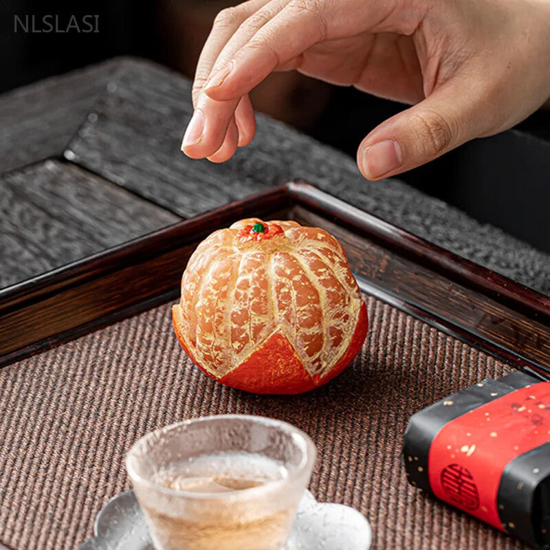 Fruit Model Color-changing Tea Pet Creative Resin Tea Table Decoration CutePot