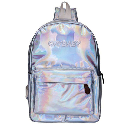Hip Bag Girl's Women Backpack Shoulder Bag PU Leather School Rucksack Street