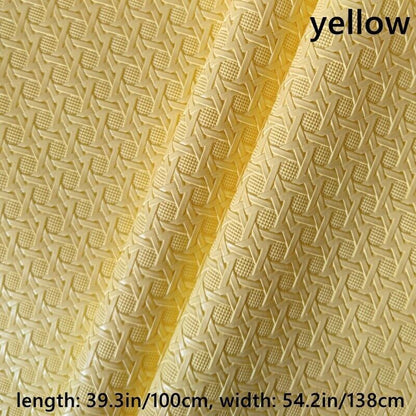100cm Weaving Pattern Faux Leather Fabric Cloth F DIY Sofa Cover Bag Upholstery