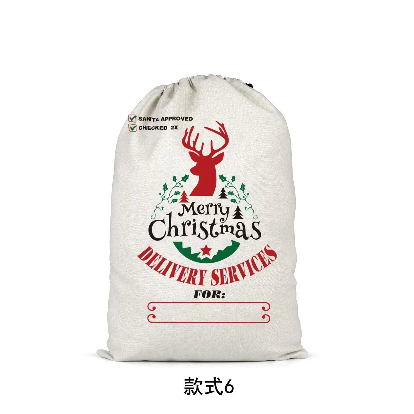 Christmas Santa Claus Bag Gift Gift Bag 19.5inx27.5in Large Scall Christmas Bag
