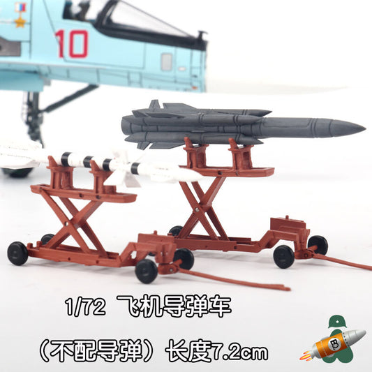 1/72 Aircraft Missile Vehicle Fighter Missile Loading Vehicle Model 1Pcs