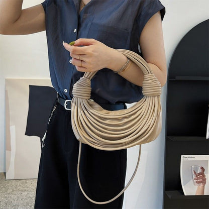 Unique Tassel Handbag Woven Purse Shoulder Bag Messenger Bags Polyester Knitting
