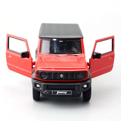 1:31 Suzuki Jimny Model Car Diecast Toy Cars Light Sound Pull Back Boys Gift Red