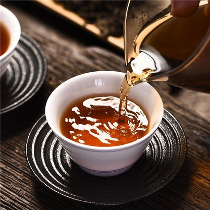 200g Shuang Tian Shu Puer Tea Menghai Banzhang Ripe Puer Tea Tin Can Gift Box