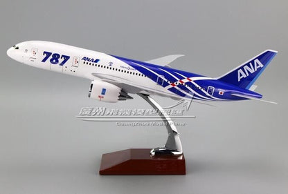 43CM ANA DREAM LINER BOEING 787 JA802A Passenger Airplane Resin Aircrarft Model