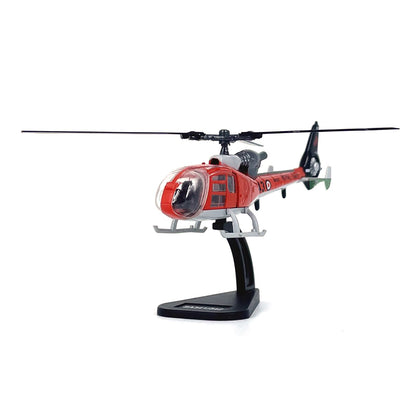 1/100 Scale For Aerospatiale SA341/342 Gazelle Helicopter Finished Model Gift