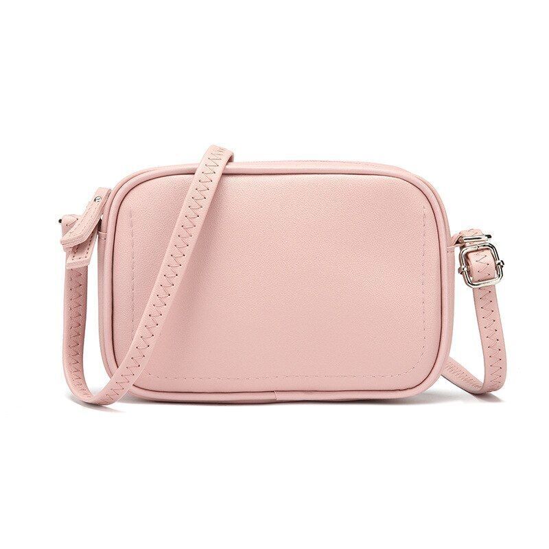 Shoulder Bag Simple Zipper Leather Messenger Bag Handbags Crossbody Flap Purse