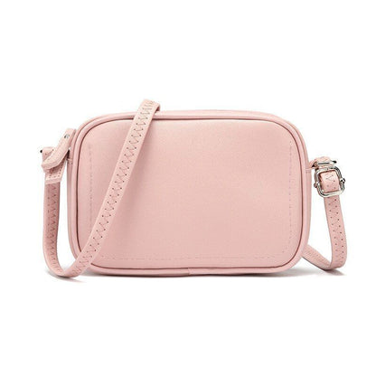 Shoulder Bag Simple Zipper Leather Messenger Bag Handbags Crossbody Flap Purse