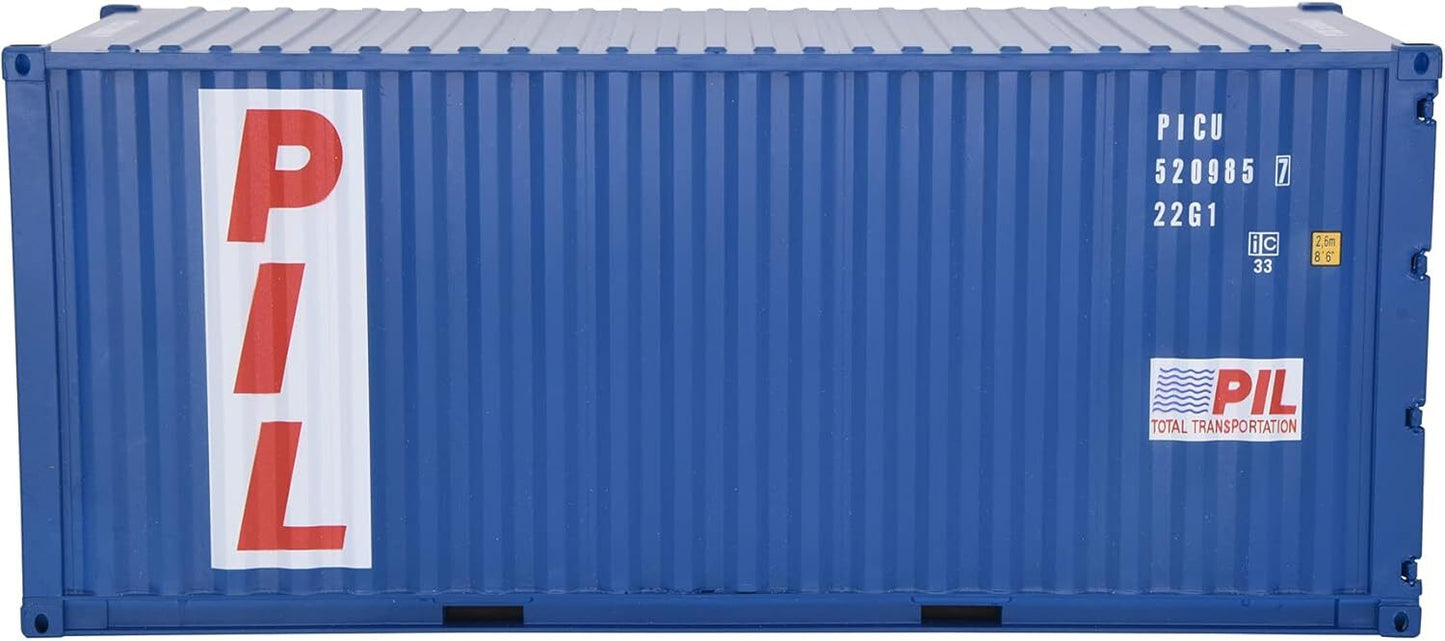 1:20 PIL 20GP Shipping Container Model Abs Resin & Wood Toy Home Decoration Gift