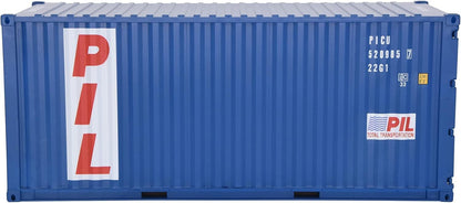 1:20 PIL 20GP Shipping Container Model Abs Resin & Wood Toy Home Decoration Gift