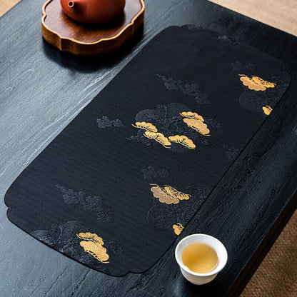 Japanese Tea Mat Waterproof Tea Seats Table Mat Zen Tea Tablecloth Table Flag