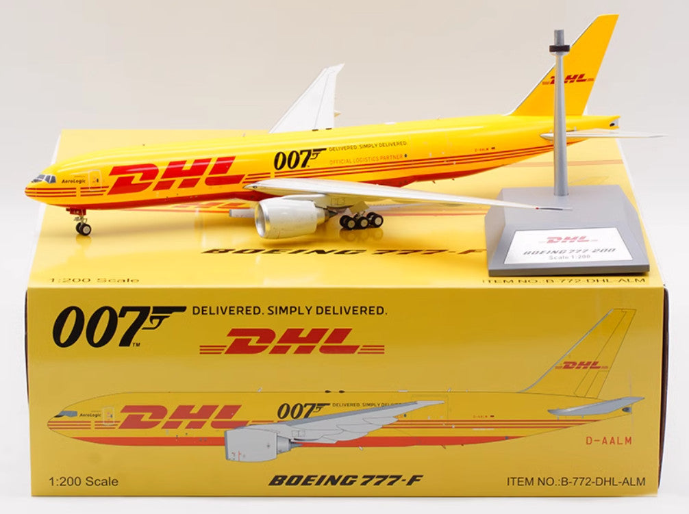 1:200 32CM B-Models DHL BOEING 777-F Airplane Diecast Aircraft Plane Model