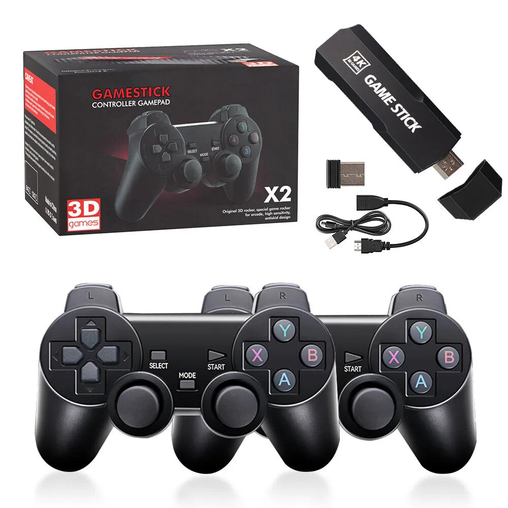 Retro gaming + dual wireless controllers thousands of pre-installed classic game