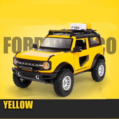 1:24 Ford Bronco Lima Diecast Model Car Modified SUV Off-road Vehicle Toy Gift