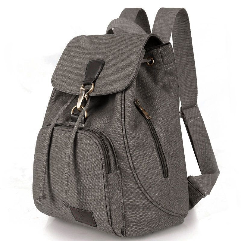 Canvas Backpack Vintage Pure Cotton Travel Bag Laptop School Bags Bag Polyester