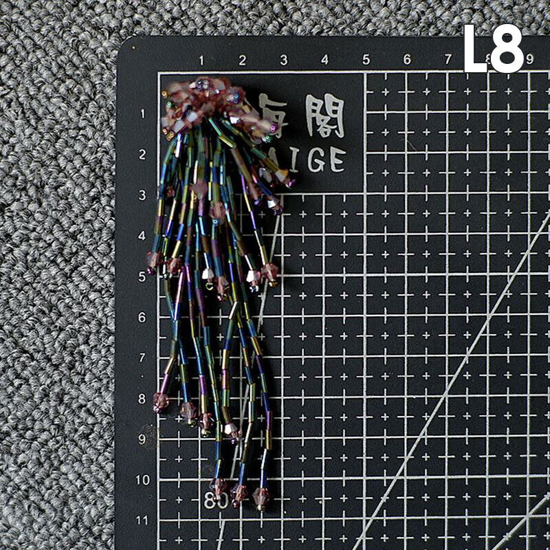 Tassel Nail Bead Cloth Paste Bag Earrings Jewelry Accessories Patch DIY Material