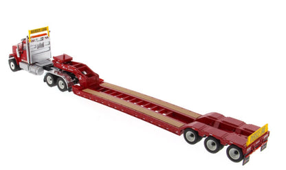 1:50 DM International Trailer Container Lowboy Trailer Tractor Diecast Model