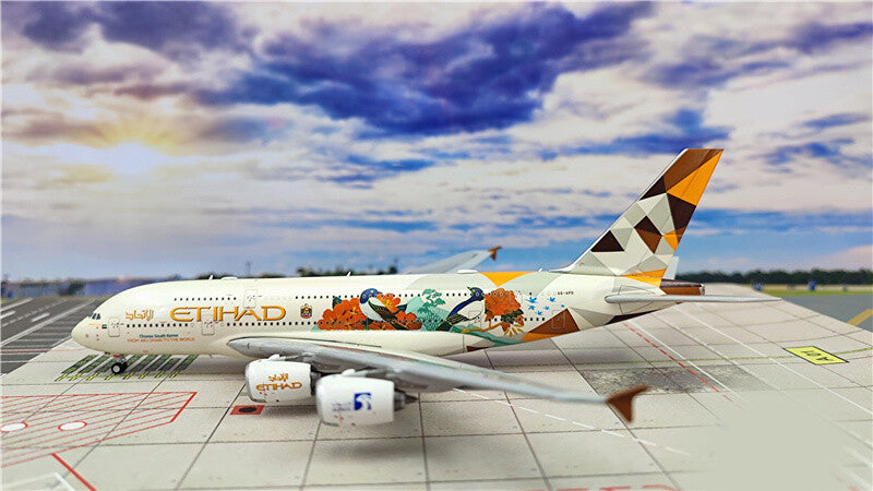 JC Wings Etihad Airways For Airbus A380 A6-APD South Korea 1/400 plane Pre-built