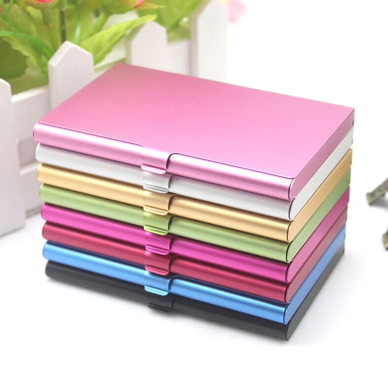 Unisex Business Card Bag Cardholder Metal Card Box Cover Credit ID Men Card Case