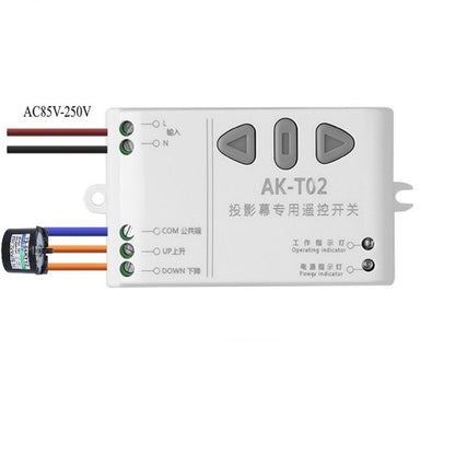 433mhz AC 85-250V Projection Screen Receiver RF Wireless Remote Control Switch t