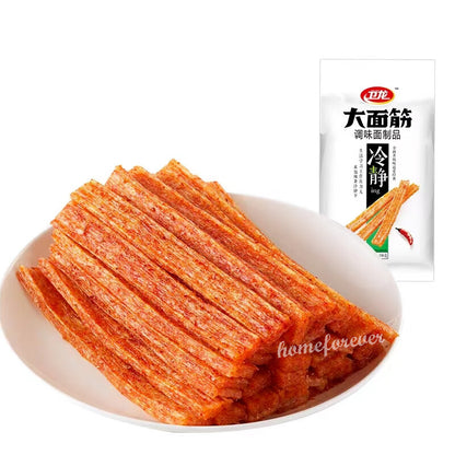 65g x 2 Bags Delicious Weilong Latiao Hot Strips - Chinese Specialty Snack
