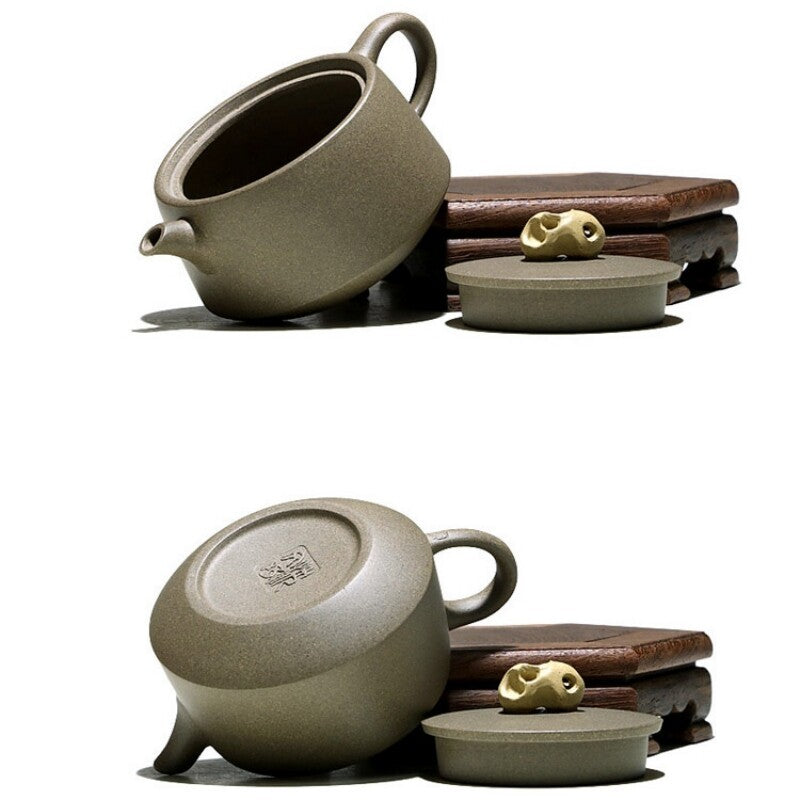160ml Marked Tea Pot Real Yixing Zisha Qing Duan Clay Master Handmade Pot 7 Hole