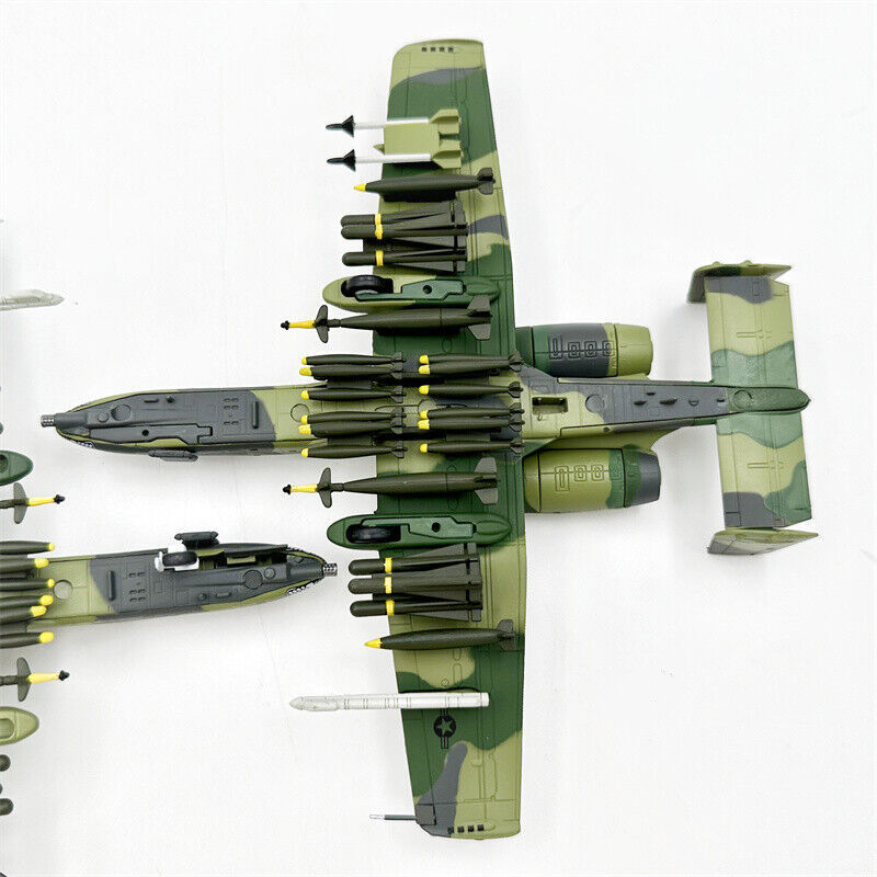 1/100 American A-10 attack aircraft A10 fighter aircraft model alloy Green
