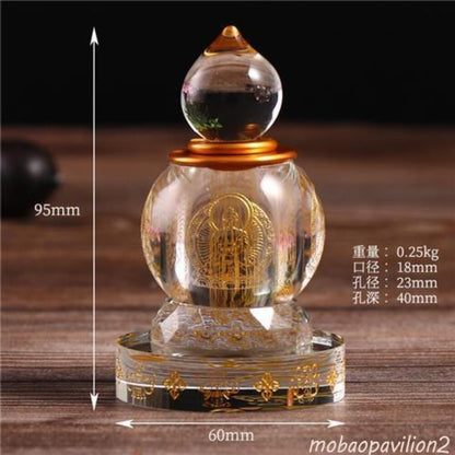 9.5cm New Buddha Hall Enshrines Crystal Relics Pagodas Ornaments