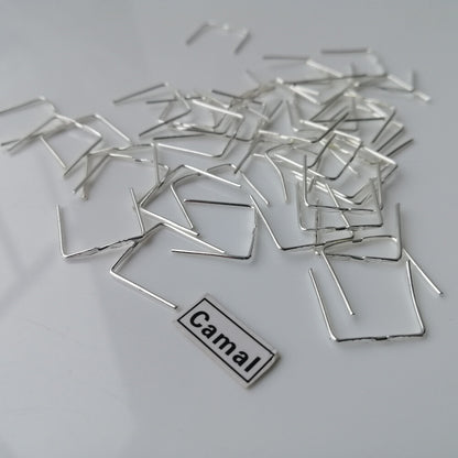 150pcs 12mm Double Twist Connector Pin Chrome Chandelier Lamp Crystal Prism Part