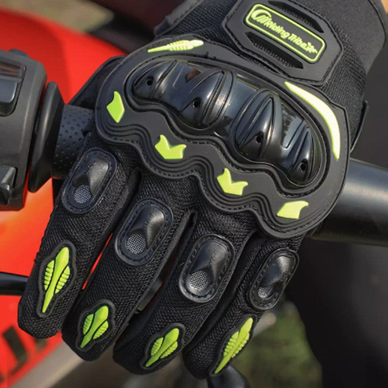 Motorcycle riding gloves, anti fall road motorcycle touch screen 3D gloves