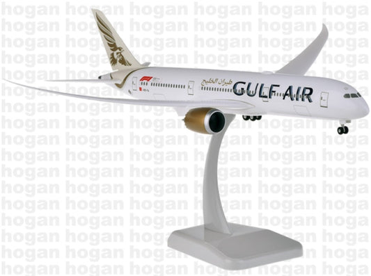 1:200 31CM Hogan GULF AIR BOEING 787-9 Plane Airplane ABS Plastic Aircraft Model