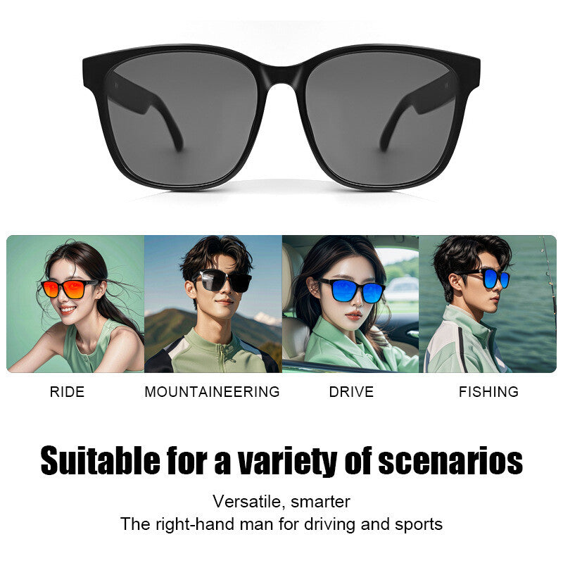 2024New fashion Bluetooth audio smart glasses Sunglasses Open earbuds 2 speakers