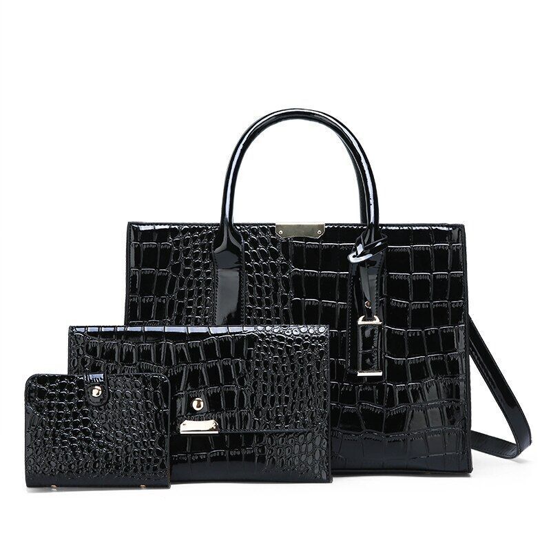 Luxury Bags Crocodile Pattern Shoulder Bag Synthetic Leather Woman Bag Accessory