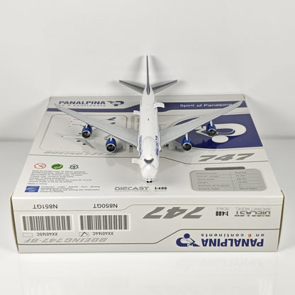 1:400 JC Wings Panalpina Boeing 747-8F Passenger Airplane Diecast Plane Model