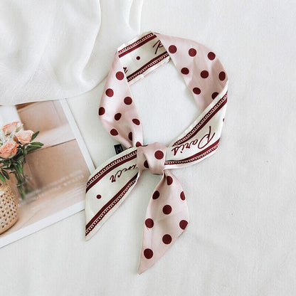 Ladies Neck Scarf Long Ribbon Wrap Tied Bag Handle Hair Wrist band Neckerchief*