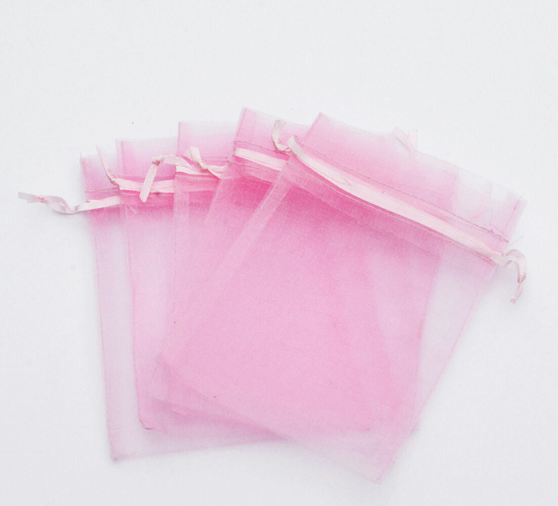 50/100/200/500 Organza Wedding Party Favor Gift Candy Sheer Bags Jewelry Pouch