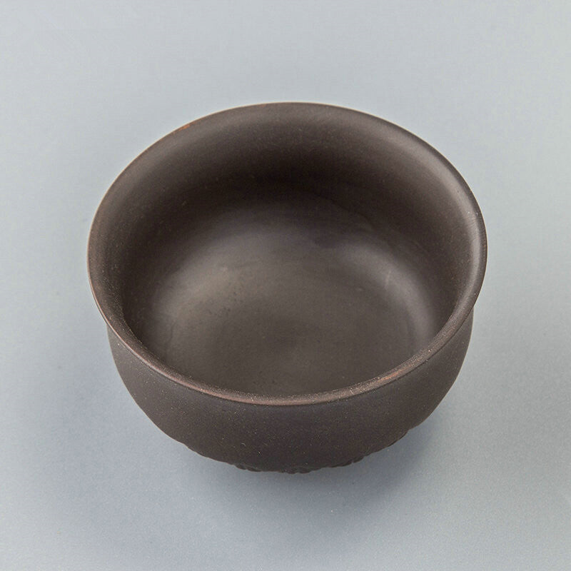 2Pcs Lot Real Yixing Zisha Tea Cup 60Ml Carved Cup of Tea Purple Clay Tea Cups