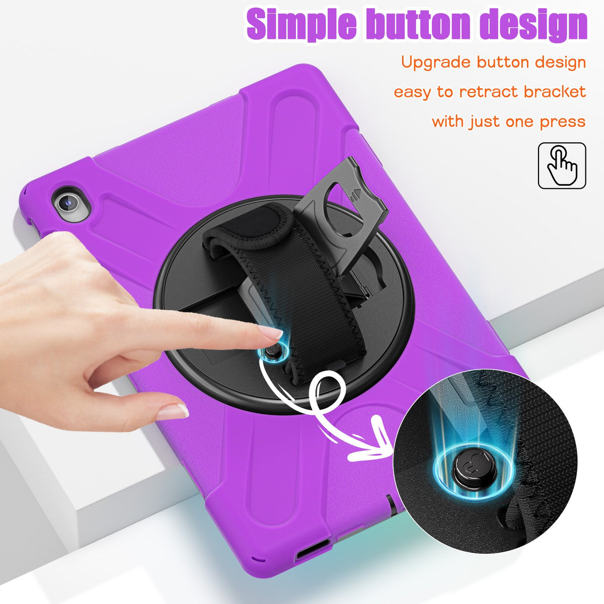 For Samsung S10FE + X620 X626B 2025 13.1 inch tablet case new button holder