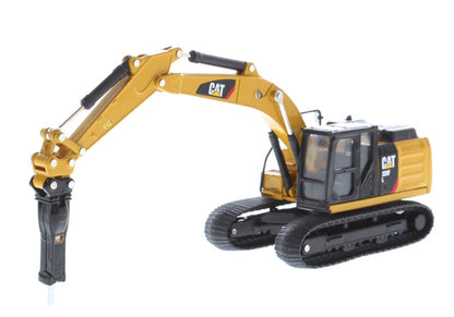 1:64 DM 320F L Hydraulic Excavator with 5 Work Tools Machine Diecast Model