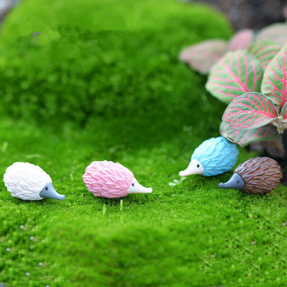 Moss Micro Landscape Garden Deco Mini 8pcs Color Hedgehog Decoration Supplies