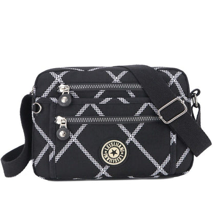 Waterproof Nylon Messenger Bag Small Shoulder Purse Crossbody Handbags 25*9*17CM